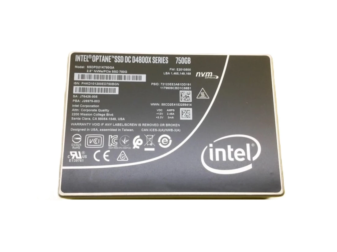 Intel Optane DC D4800X SSDPD21K750GA SSD 750 GB Pci Express 3.0 x4 Intel Optane DC D4800X SSDPD21K750GA SSD 750 GB Pci Express 3.0 x4