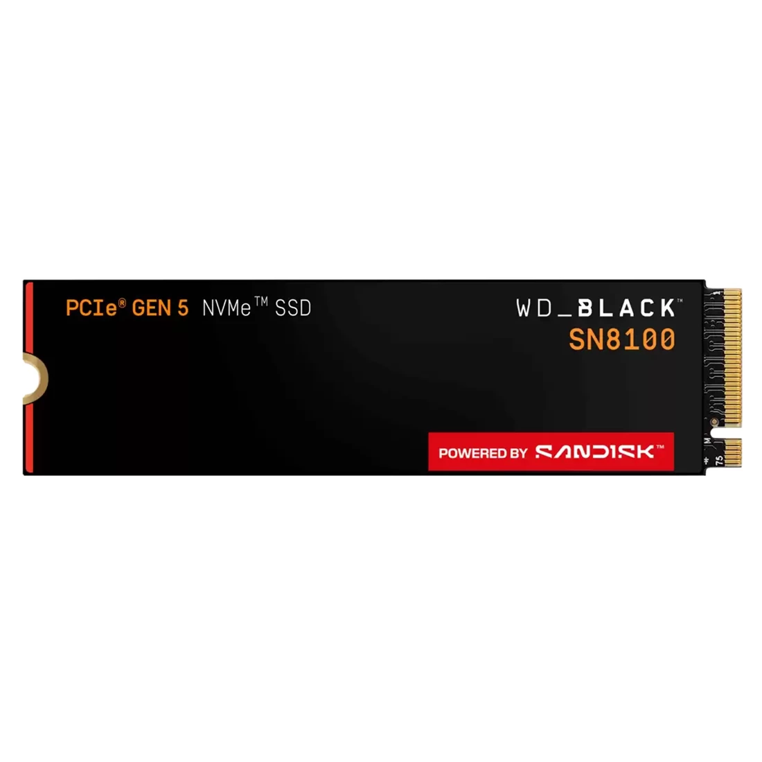 Sandisk WDS800T1X0M WD Black SN8100 8TB PCI-e NVMe 5.0 X4 M.2 2280 Internal SSD (without Heatsink)