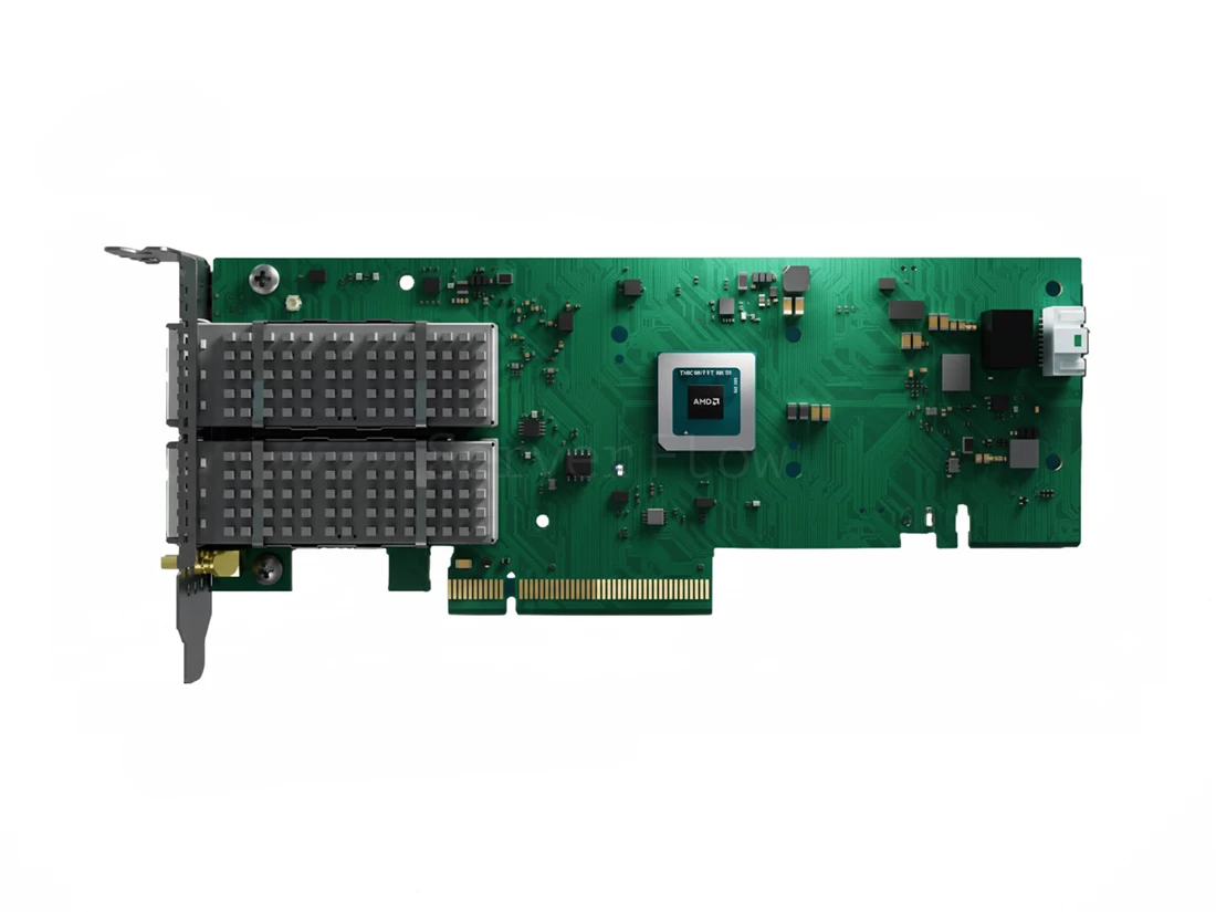 AMD X4542-PLUS Solarflare X4542 2x Ports QSFP56 100GbE PCI Express 5.0 x8 Ethernet Network Adapter