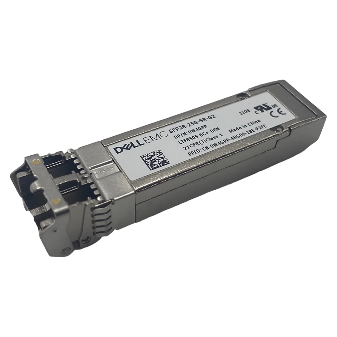 Dell LTF8505-BC+-DEN 25GbE SFP28 SR 850nm 100m MMF Duplex LC Pluggable Transceiver