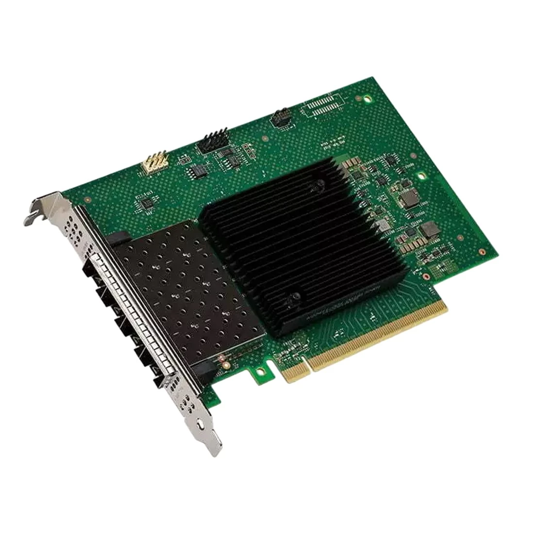 Dell 540-BDDQ Intel E810 Quad Port 10/25GbE SFP28 PCIe Adapter with Both Brackets Ref