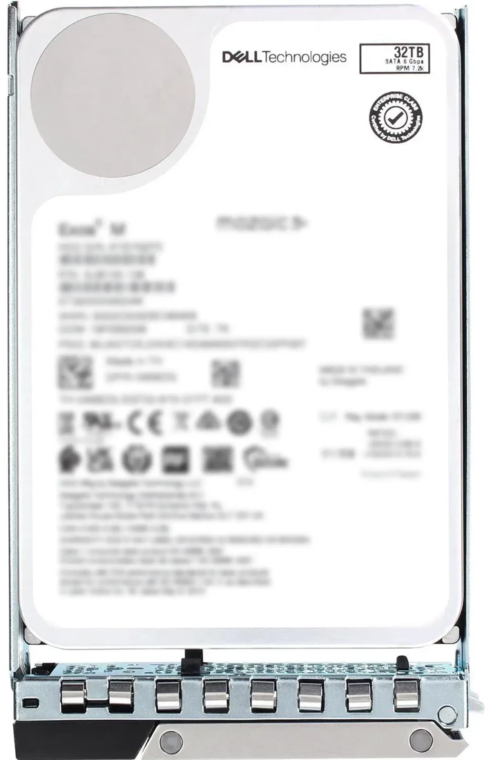 Dell 161-BCSQ 32TB 7.2K SATA 6Gbps 512e 512MB 3.5inch Hot-Plug Hard Drive With Tray