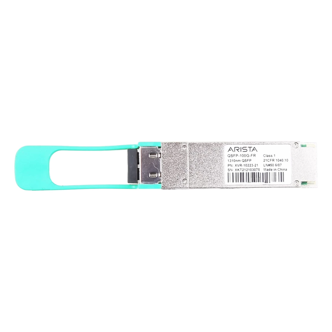 ARISTA XVR-10223-21 100GBASE-FR (100G lambda) QSFP optical transceiver up to 2km over duplex SMF Interop with 100G-DR/LR over 500m/2km