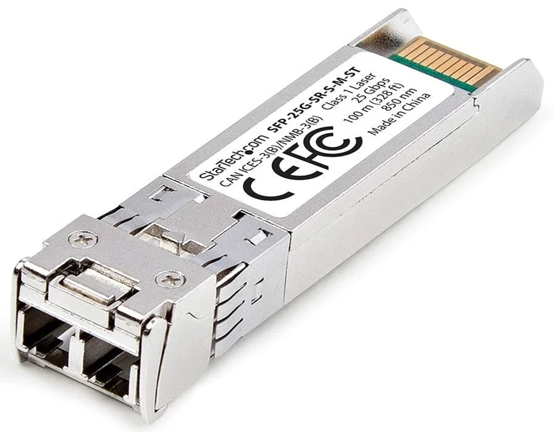 STARTECH MSA-COMPLIANT SFP-25G-SR-S SFP28 MODULE, 25GB MULTIMODE FIBER (MMF), 25GBASE-SR LC TRANSCEIVER.