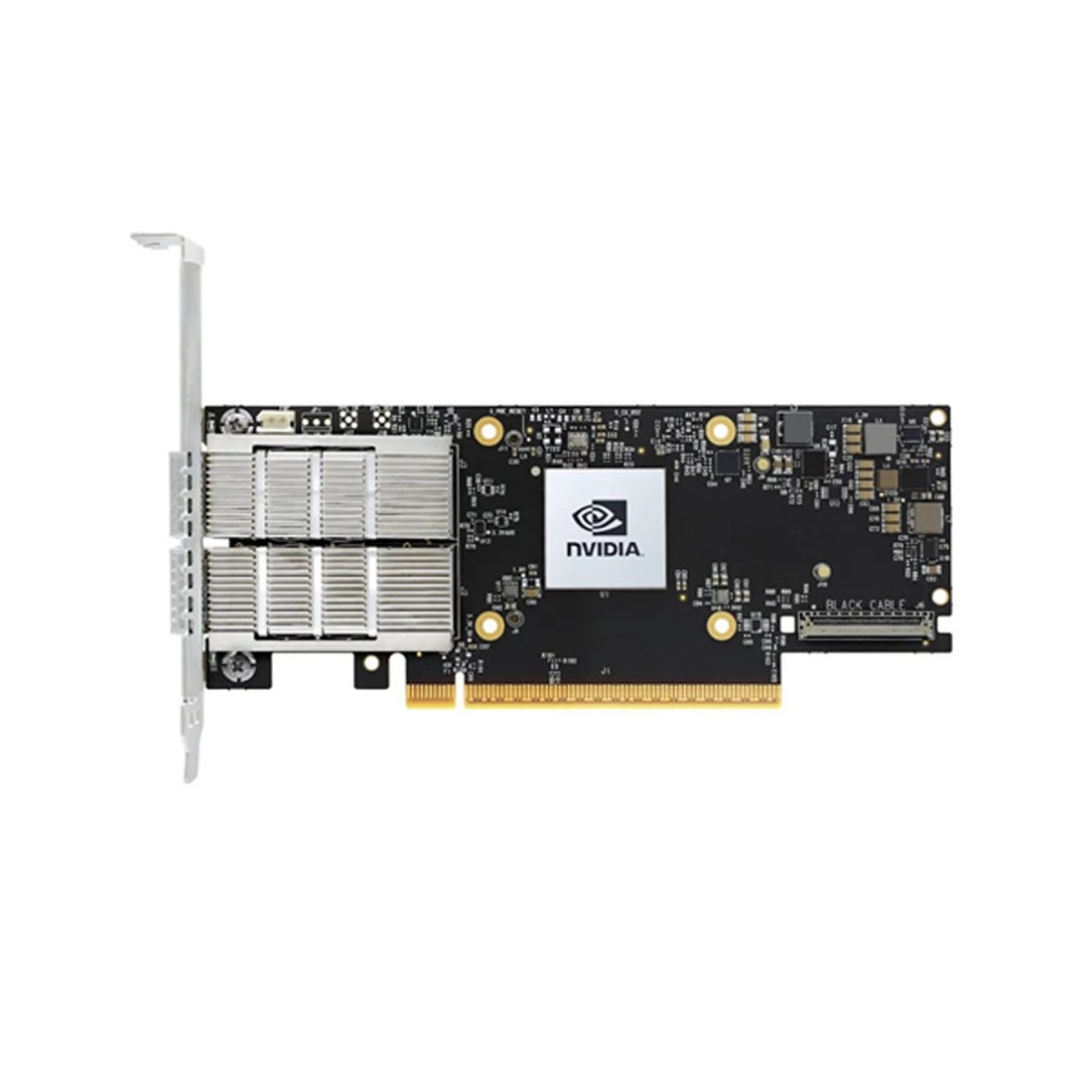 NVIDIA MCX755106AC-HEAT ConnectX-7 HHHL Adapter Card 200GbE (Default Mode) / NDR200 IB, Dual-Port QSFP112 PCIe 5.0 x16 with x16 PCIe Extension Option Crypto Enabled Secure Boot Enabled Ref
