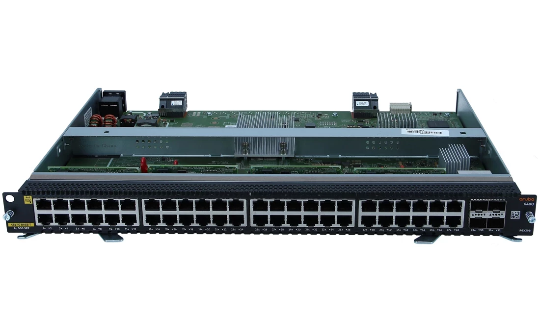 HPE R0X39A Aruba 6400 48p 1Gbe Cl4 Poe 4Sfp 56 Mod F/S