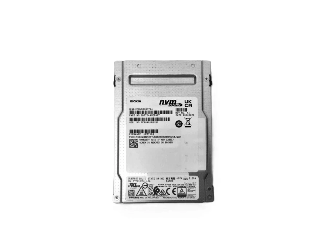 Kioxia SDF7044GEB92T CM7-R SSD 3.84 TB Pci Express 5.0 (NVMe) Refurbished
