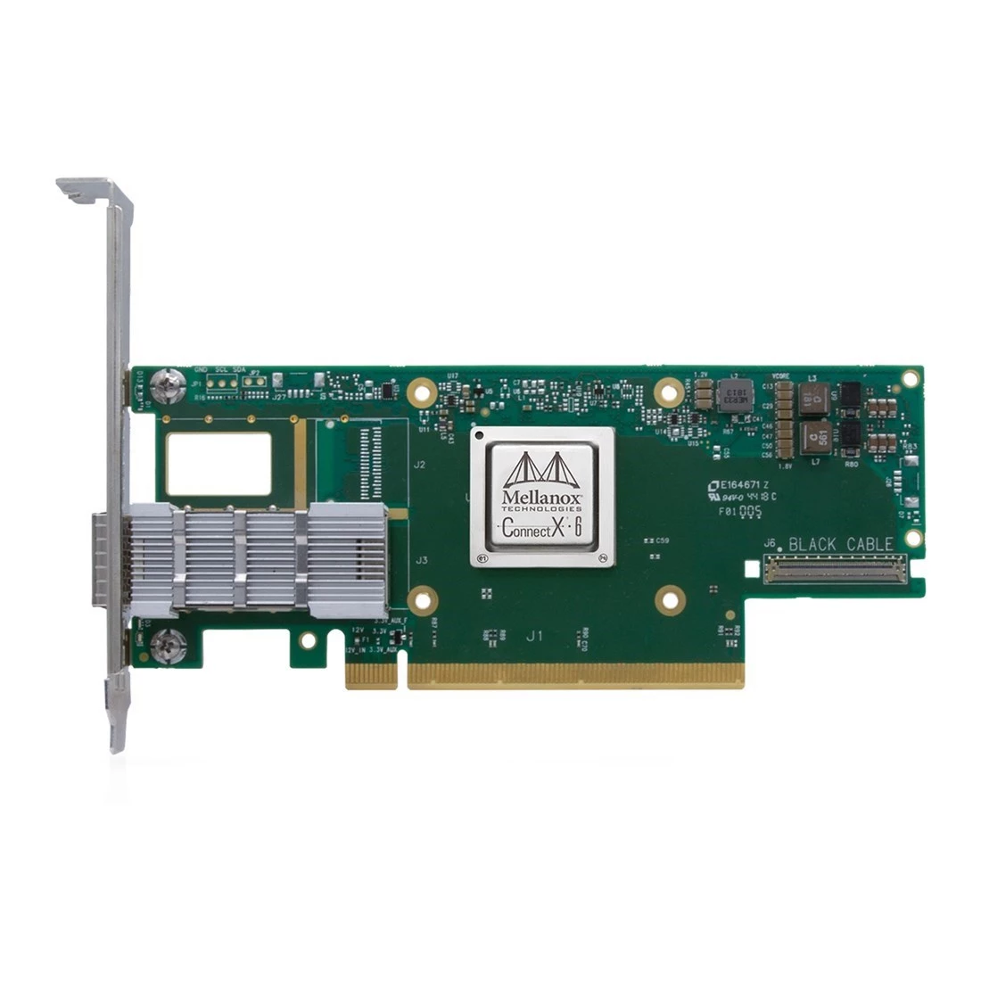 NVIDIA 900-9X6AF-0018-MT2 ConnectX6 InfiniBand/Ethernet adapter card HDR IB (200Gb/s) and 200GbE single-port QSFP56 PCIe3.0 x16 Ref