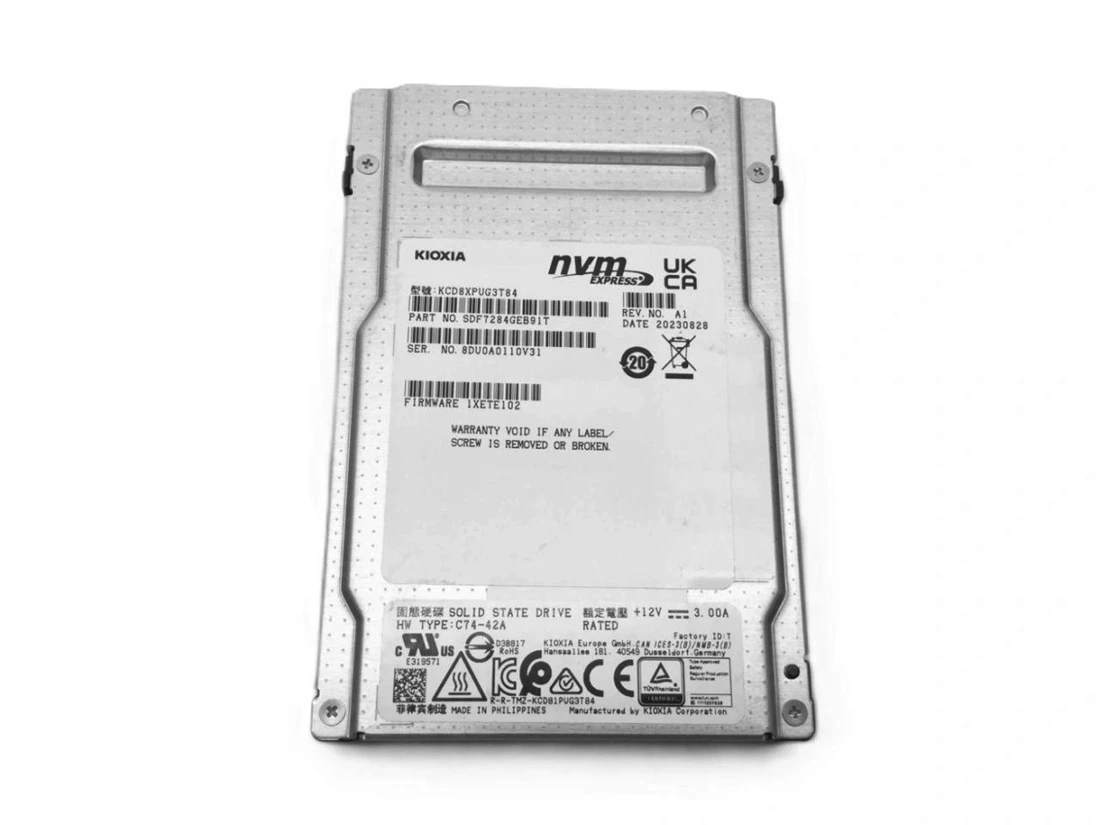 Kioxia CD8P-R SDF7284GEB91T SSD 3.84 TB Pci Express 5.0 x4 (NVMe) Brand New