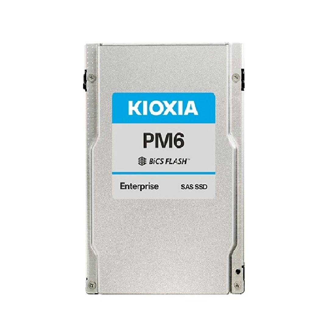 Kioxia KPM6XRUG1T92 PM6-R 1.92TB Read Intensive SAS 12Gbps 2.5in SSD Dell OEM Refurbished.