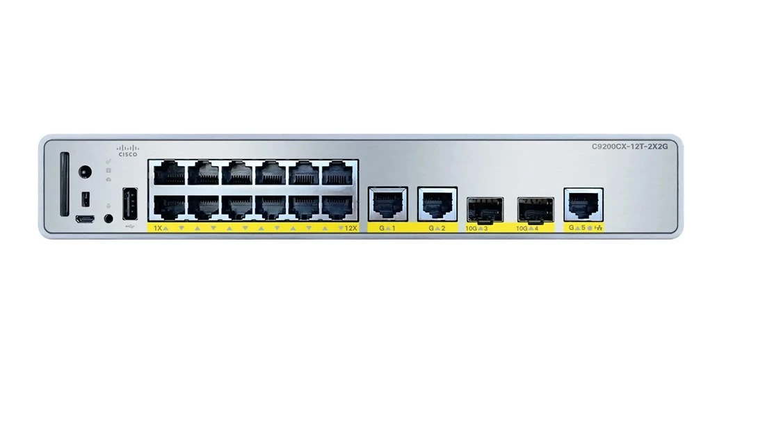 Cisco C9200CX-12T-2X2G-A Catalyst 9200CX 12-Port 1G, 2x10G and 3x1G Network Advance Switch