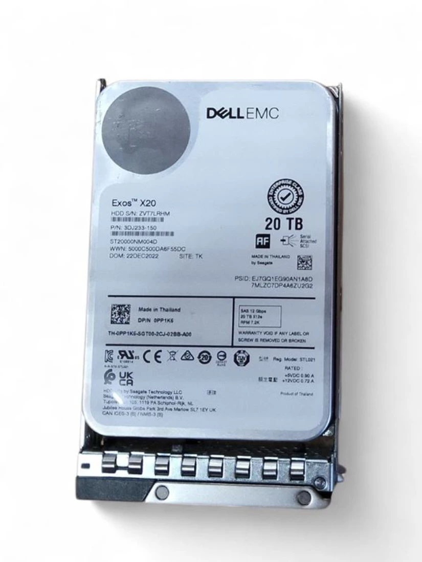 Dell PP1K6 20TB 7.2K SAS ISE 12Gbps Hot-Plug Hard Drive