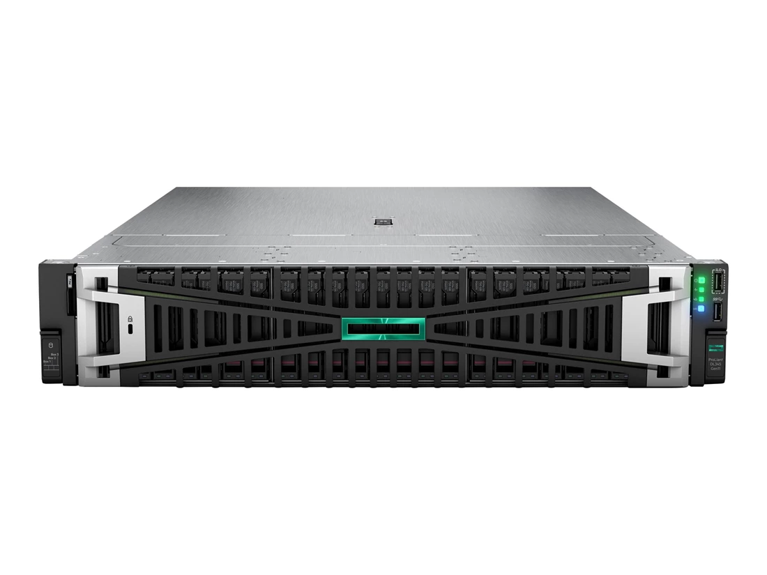 HPE P93186-005 DL345 Gen11 9115 2.6GHz 16c 1P 2x32GB-R 8SFF MR416i-p NC BCM5719 2x800W PS NA Server