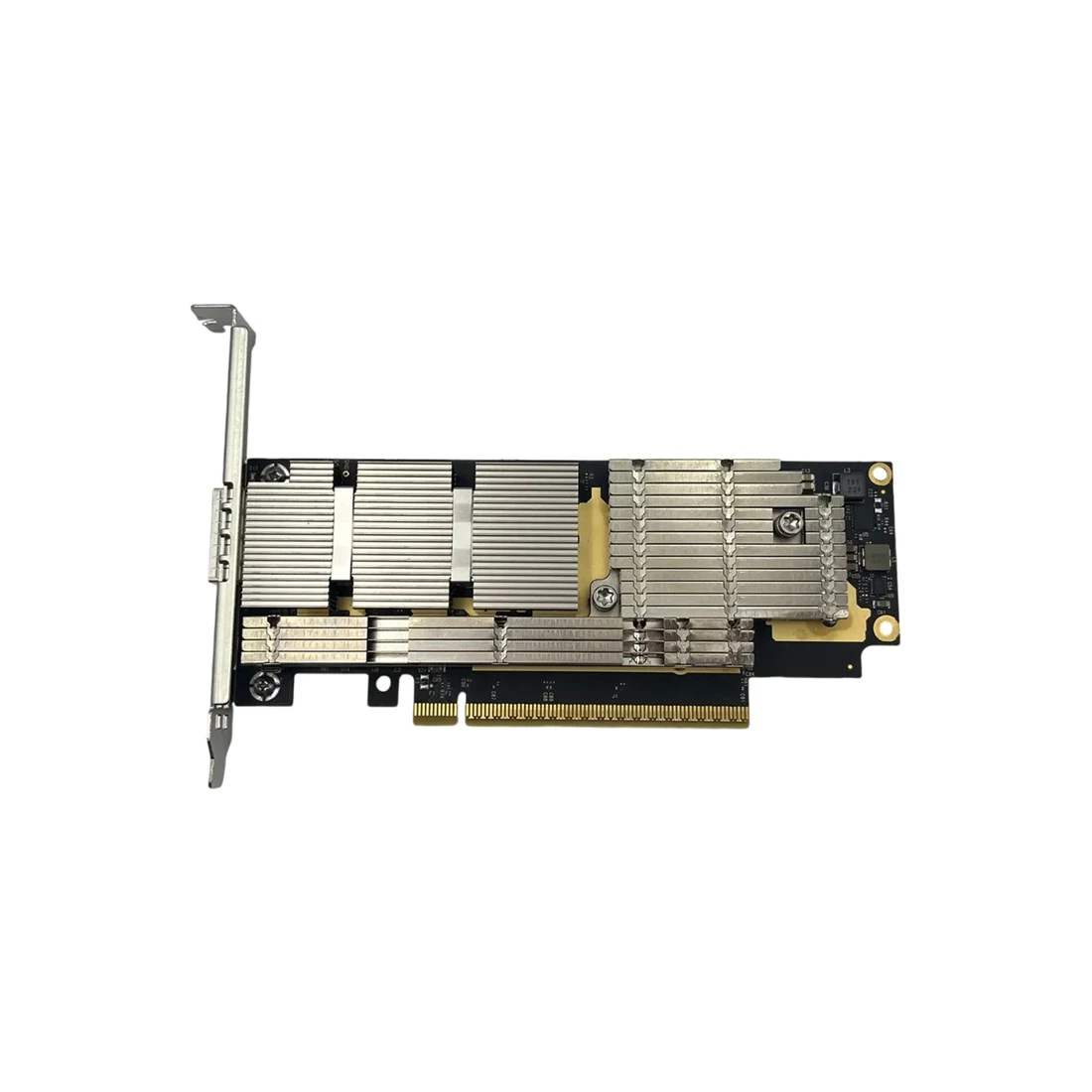 NVIDIA MCX75210AAS-NEAT ConnectX-7 HHHL Adapter Card NDR IB Single-port OSFP PCIe 5.0 2x8 in a row (Socket Direct) Crypto Disabled Secure Boot Enabled Ref