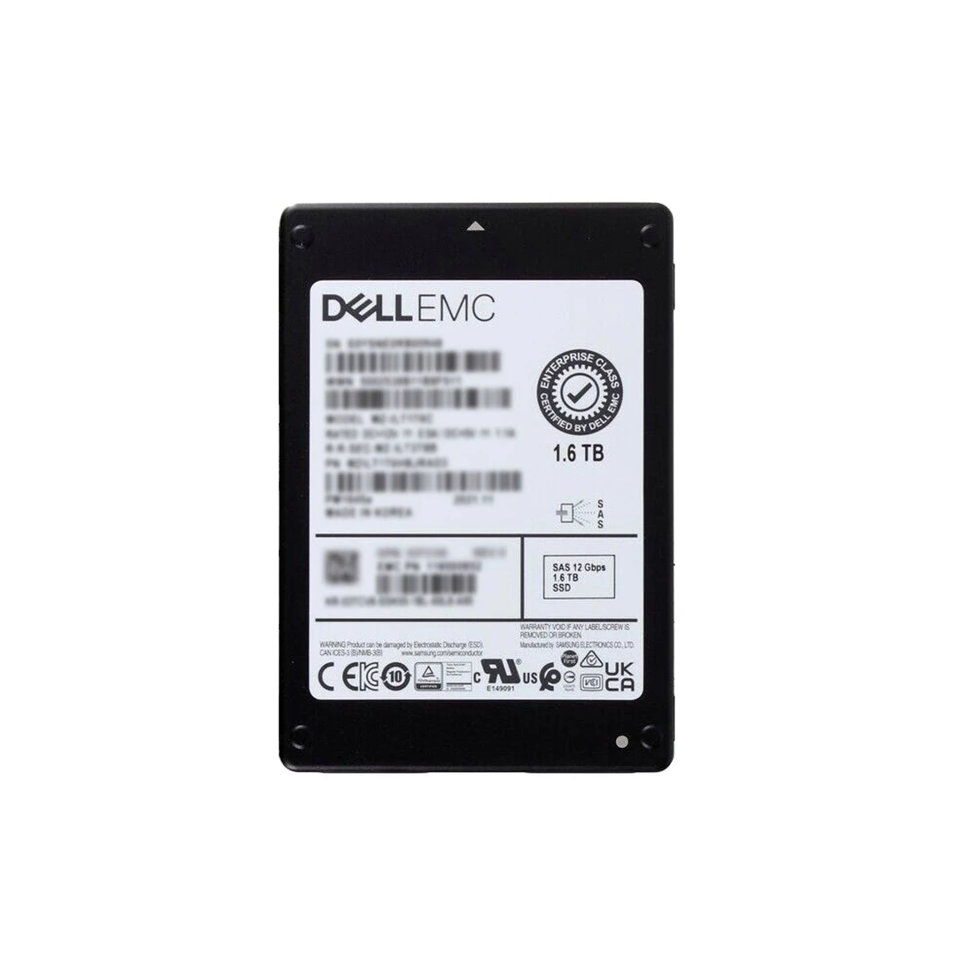 EMC 118000843 Unity 1.6TB SAS SFF 12Gbps Mixed Use (MU) 512e Solid State Drive