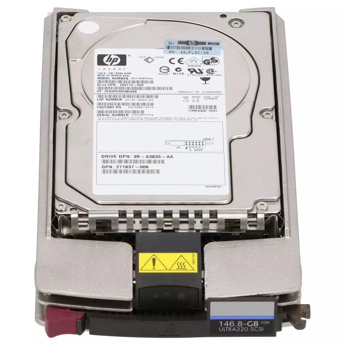 HP 404708-001 146.8GB 10k 80Pin 3.5Inch Ultra320 SCSI Hdd