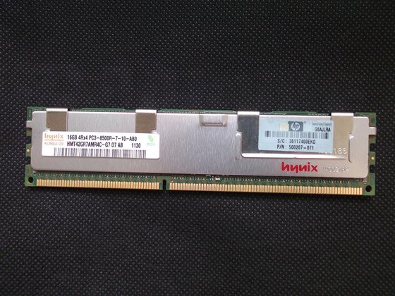 Hynix 16GB PC3-8500 DDR3-1066MHz ECC Registered CL7 240-Pin DIMM Quad - Foto 9