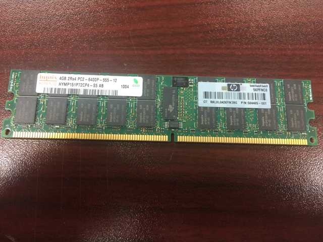 Server Memory 497765-B21 NEW HP Proliant 4GB 2 x 2GB