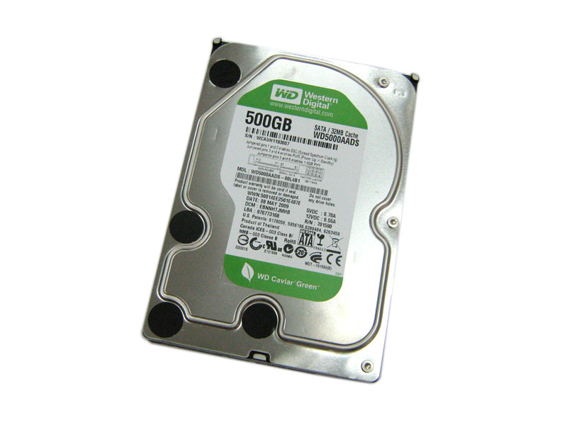 WESTERN DIGITAL WD5000AADS 500GB-7200RPM SATA-II HARD DRIVES ...