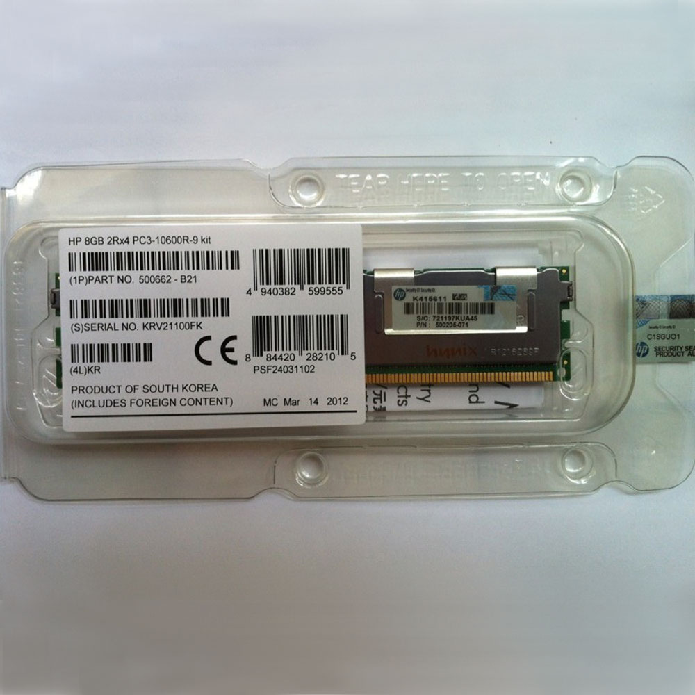 4GB DDR3-1333 579243-001 PC3-10600 ECC RAM Memory Upgrade for the Compaq HP ProLiant DL Series DL360 G7