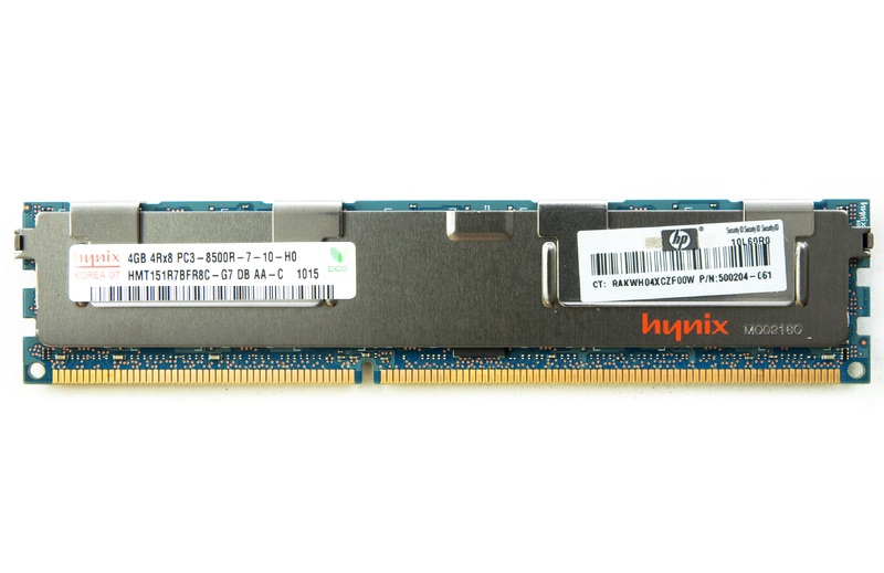 Hp 001 4gb 4rx8 Ddr3 1066mhz Pc3 8500 Ecc Serversupply Com