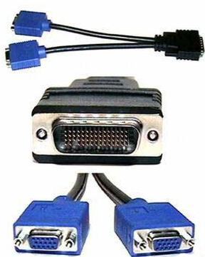 New MOLEX CN-0H9361-52204 59-PIN to Dual DVI Splitter DMS-59 to Dual DVI 