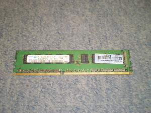 HP 536888-001 1GB 1333Mhz PC3-10600 Ecc Unbuffered 1RX8 DDR3 HP 536888-001 1GB 1333Mhz PC3-10600 Ecc Unbuffered 1RX8 DDR3