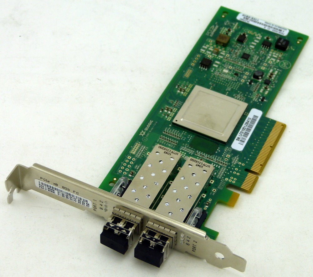 QLogic QLE2562-E 8GB Dual Port PCIe FC HBA - ServerSupply.com