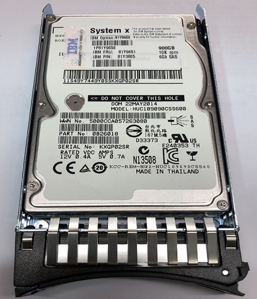 81Y3805 IBM 900GB 10K 6G SFF SAS HDD (shin-