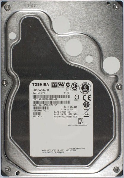 ホットセール Toshiba MG03ACA400 4TB 7200RPM 3.5-Inch/ SATA3/SATA