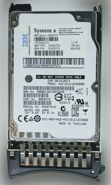 IBM 00AD076 1.2 TB Hard drive - 2.5