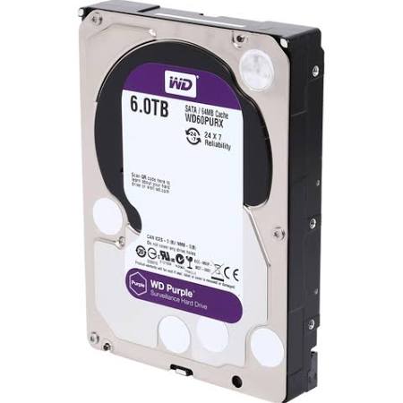 Søgemaskine markedsføring Handel Styre WD Purple WD60PURX 6TB Intellipower SATA 6Gb/s 3.5" Surveillance HDD -  ServerSupply.com