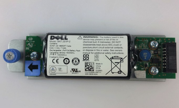 Dell 0D668J 6.4V RAID Controller Battery Backup Unit New