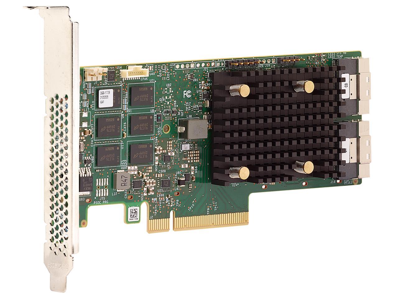 Broadcom 9560-8I MegaRAID 12Gb/s SAS/SATA/PCIe Gen 4.0 (NVMe) Tri-Mode RAID  Controller