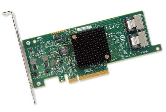 LSI SAS9207-8E Logic SGL SAS PCIE 12/3.3V CTLR 8Port Ext 6GB/S SATA Plus SAS Renewed 