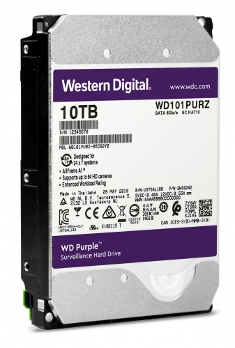WD Purple WD101PURZ 10TB 7200RPM SATA 6.0Gbps 256MB Cache 3.5