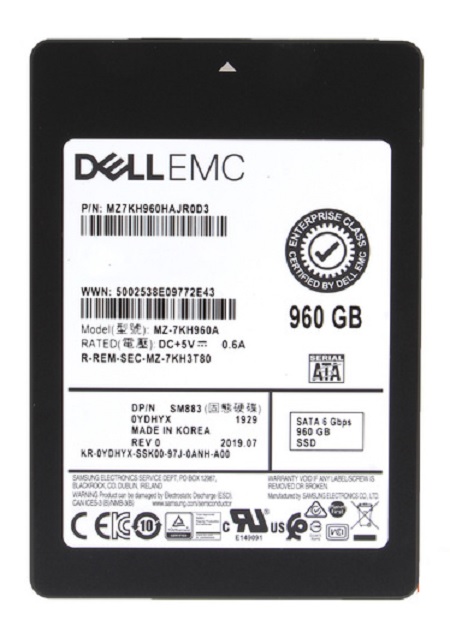 Samsung SM883 MZ7KH960HAJR0D3 SSD 960 GB SATA 6Gb/s DELL OEM Brand New