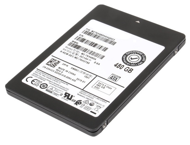 Samsung SM883 MZ7KH480HAHQ0D3 - SSD - 480 GB - SATA 6Gb/s - DEll