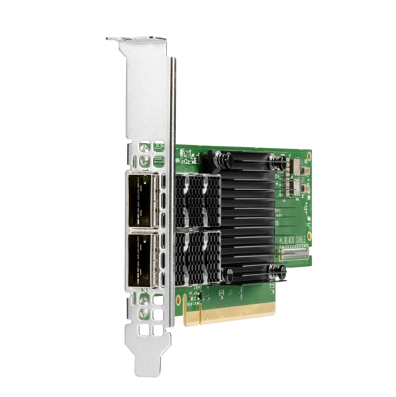 HPE P08256-001 MCX653106A-ECAT InfiniBand HDR100/Ethernet 100Gb 2-Port QSFP56 PCIe3 x16 Adapter