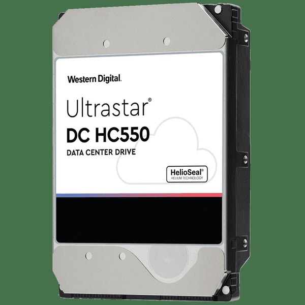 WD Ultrastar dc hc550 16tb 7.2k sas-12gbps 512e se 3.5