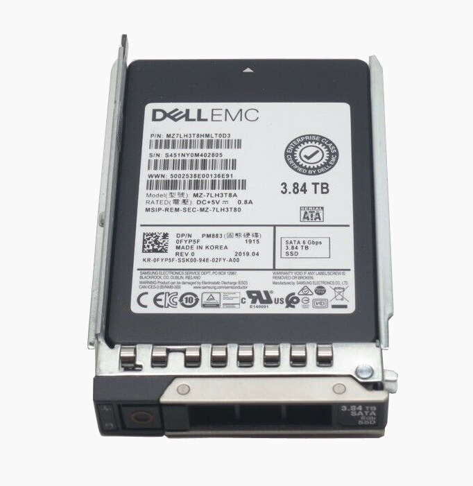 HPE VK003840GZXRH 3.84tb SATA 6G Read Intensive SC SFF 2.5inch SSD
