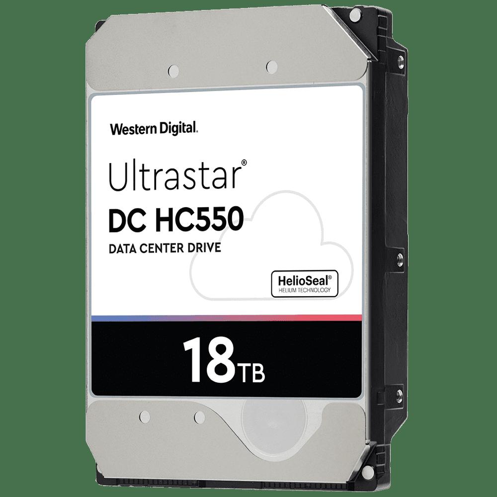 WD Ultrastar dc hc550 18tb 7.2k sas-12gbps 512mb 512e se 3.5