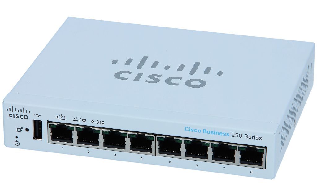 Cisco CBS2508PPD CBS250 Smart 8port GE, Partial PoE, Des