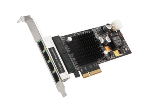 SIIG LB-GE0811-S1 4 Port Gigabit Ethernet with POE PCIe Card