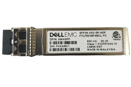 Dell 407BBXX 25GbE SFP28 SR 850nm 100m MMF Duplex LC Pluggable Transceiver New