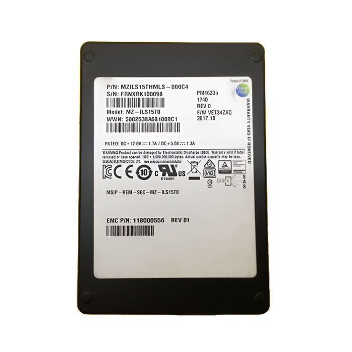 Samsung PM1643 MZ-ILT15TA SSD 15.36 TB SAS 12Gb/s DELL OEM Refurbished