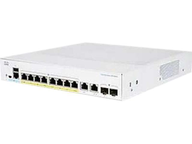 Cisco CBS350-8FP-E-2G Managed 8-Port GE Full PoE Extended PS 2x1G Combo Ref