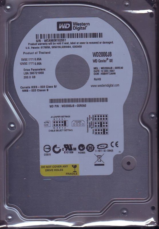 ATA - IDE HARD DRIVES 200GB-7200RPM