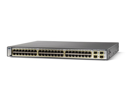 48 x 10/100Base-TX Cisco WS-C3750-48PS-S Catalyst 3750 48-Port Multi-Layer Ethernet Switch with PoE 48 x 10/100Base-TX Cisco WS-C3750-48PS-S Catalyst 3750 48-Port Multi-Layer Ethernet Switch with PoE