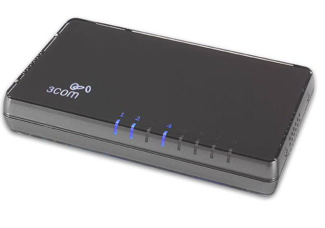 3Com 3CFSU08-US 8 Unmanaged Switch - 8 Ethernet Ports - ServerSupply.com
